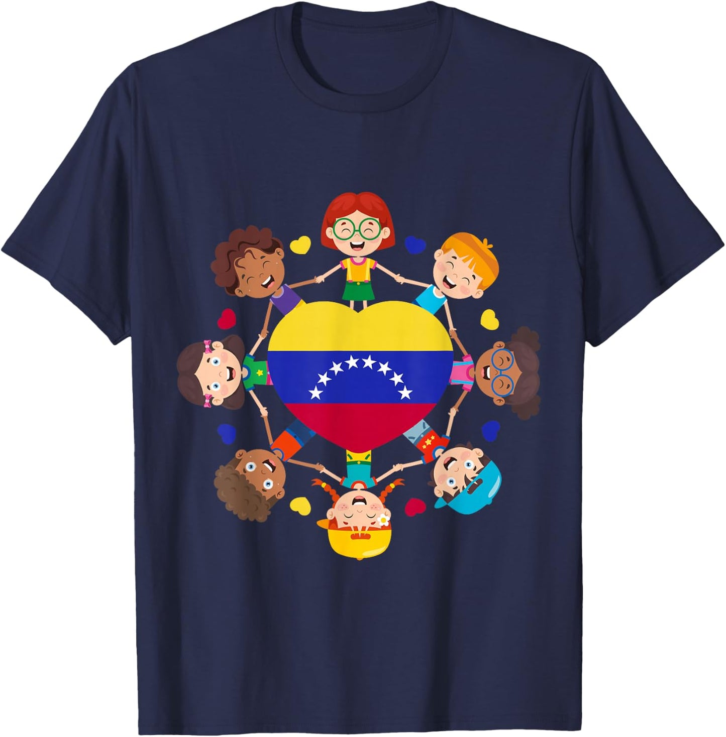 Venezuela Hispanic Heritage Toddler Venezuelan Boys Girl Kid T-Shirt - T-Shirt | Navy