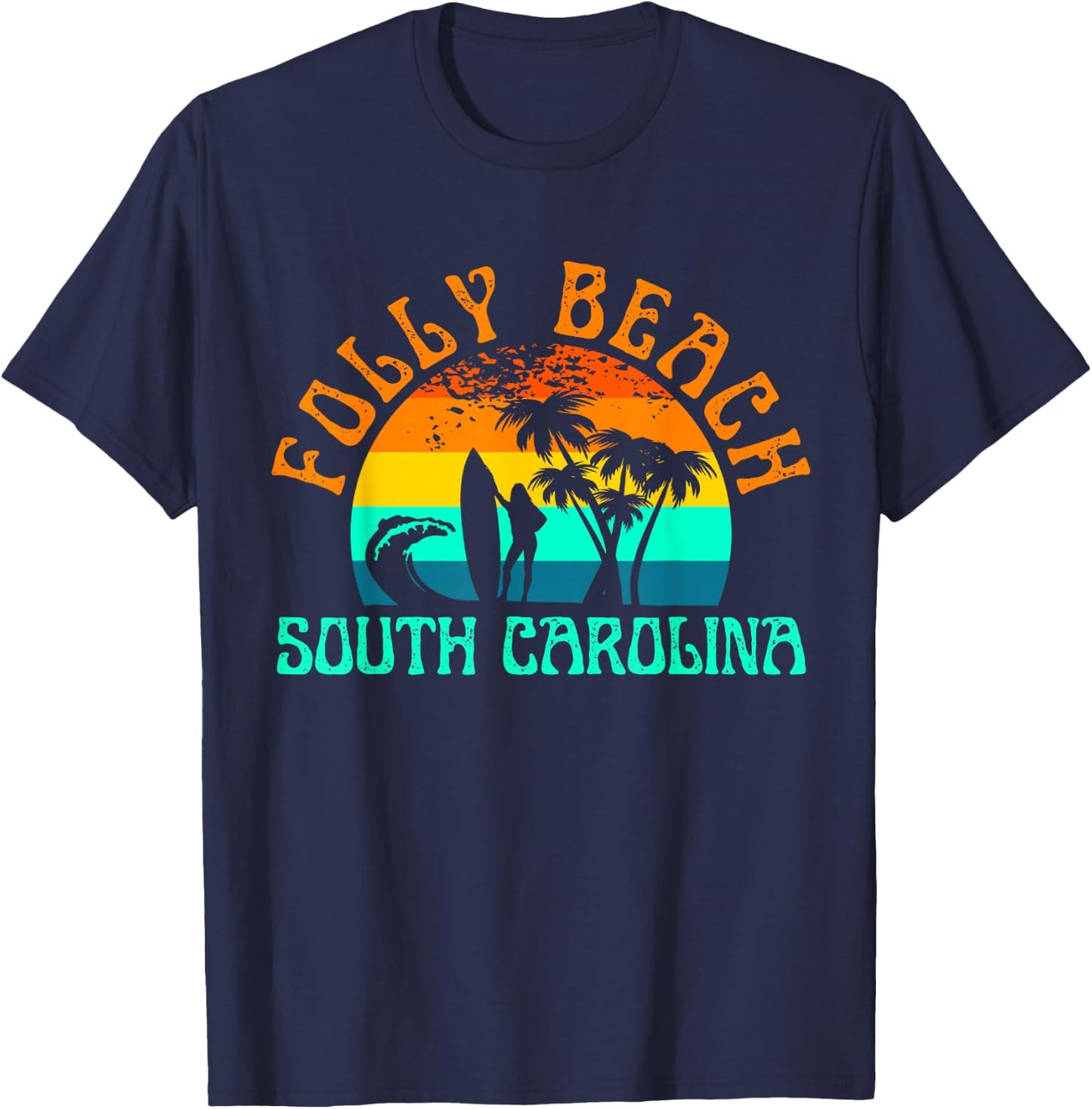 Folly Beach T-Shirt - T-Shirt | Navy