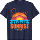 Vintage SENIOR SUNRISE 2025 Seniors of class graduation T-Shirt - T-Shirt | Navy