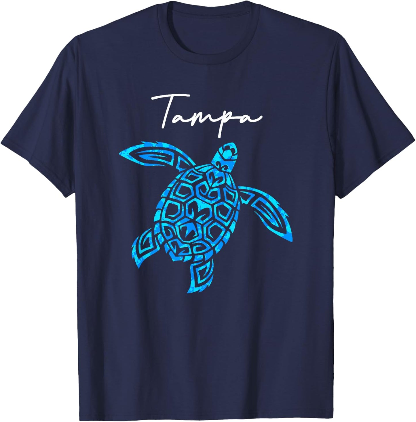Tampa Bay Florida Sea Turtle Vacation Souvenir Boys Girls T-Shirt - T-Shirt | Navy