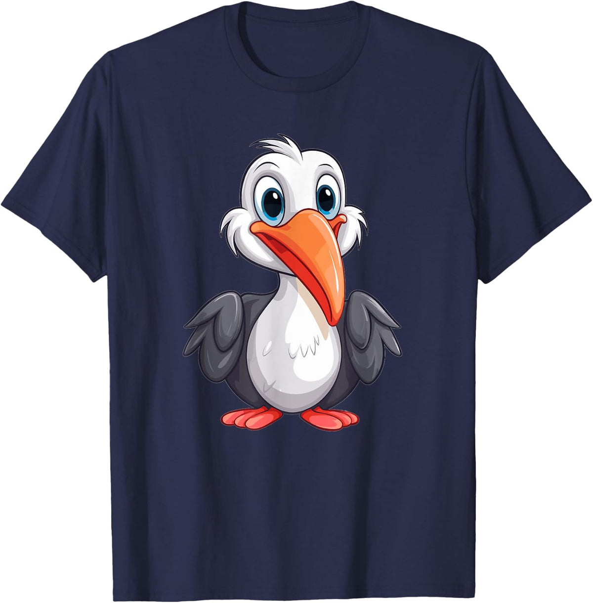 Cute Pelican I Kids Pelican T-Shirt - T-Shirt | Navy