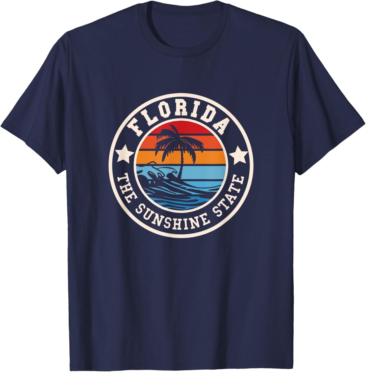 FLORIDA - Retro / Throwback Design - Classic T-Shirt - T-Shirt | Navy