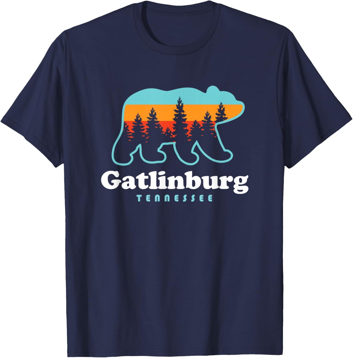 Gatlinburg Tennessee Bear Great Smoky Mountains T-Shirt - T-Shirt | Navy