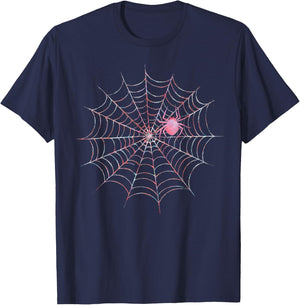 Halloween Girl Spider Spooky Horror Party Costume T-Shirt - T-Shirt | Navy