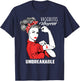 Vasculitis Warrior Unbreakable Shirt Vasculitis Awareness T-Shirt - T-Shirt | Navy