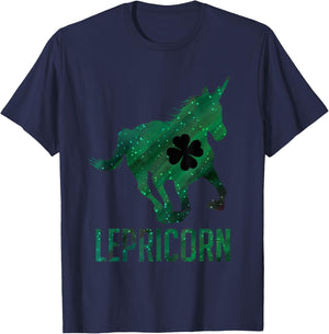 Lepricorn Leprechaun Unicorn Funny St. Patrick's Day Horse T-Shirt - T-Shirt | Navy