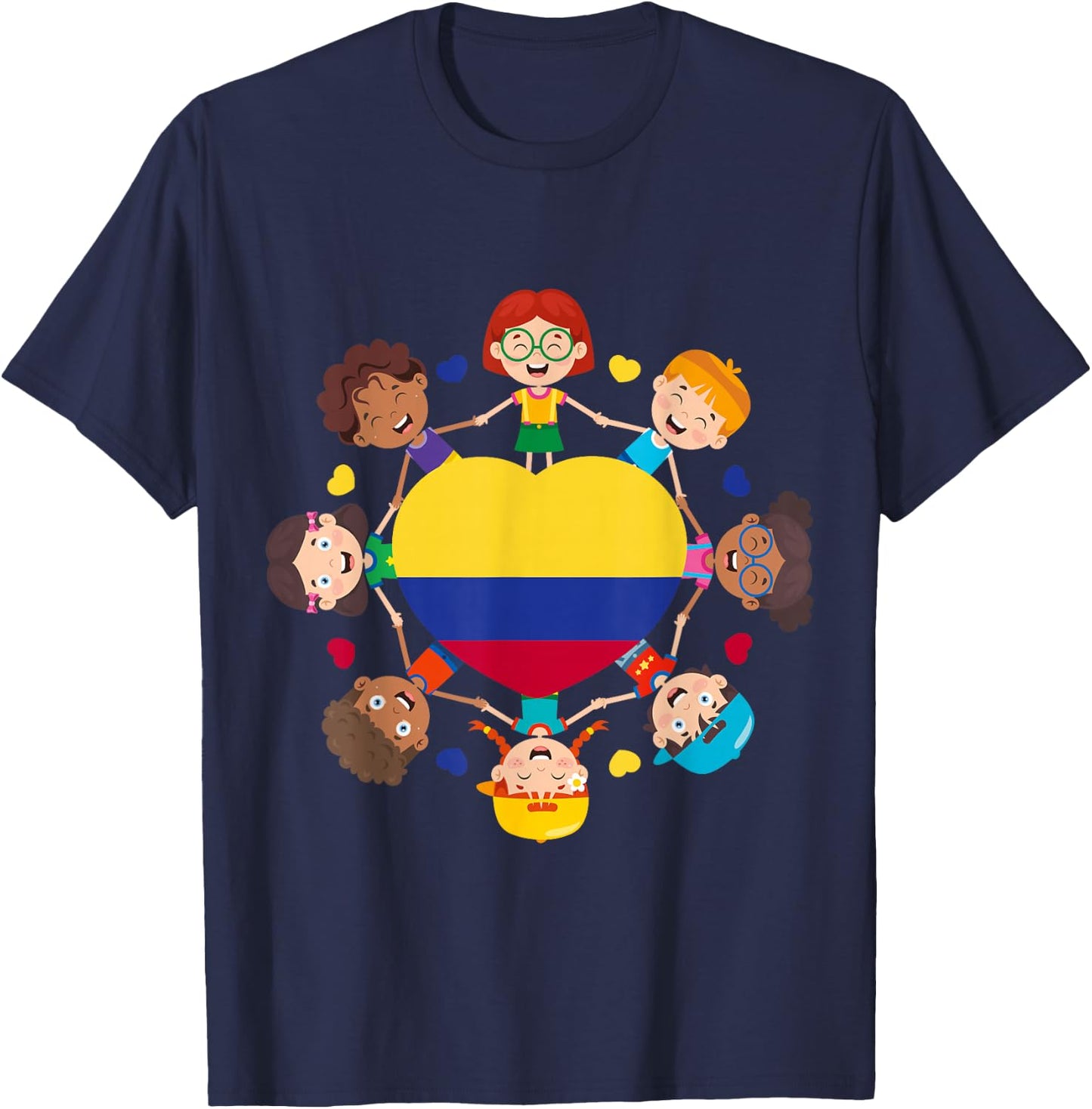 Colombia Hispanic Heritage Toddler Colombian Boys Girls Kids T-Shirt - T-Shirt | Navy