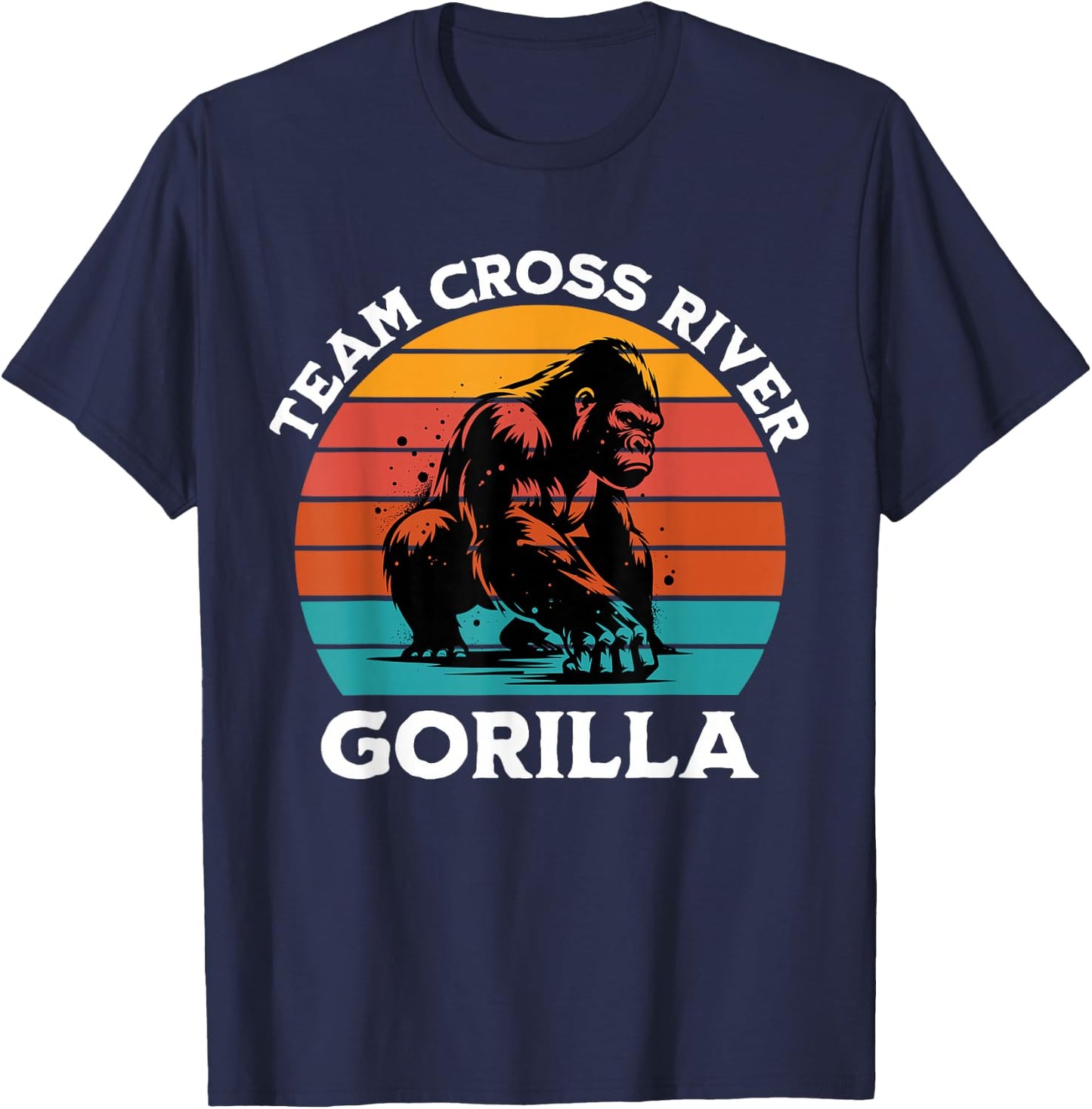 Cross River Gorilla Team Cross River Gorilla T-Shirt - T-Shirt | Navy
