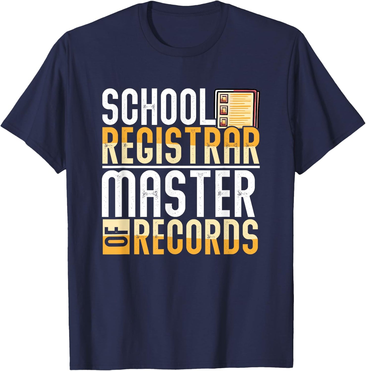 School Registrar Appreciation Funny Back To School Registrar T-Shirt - T-Shirt | Navy