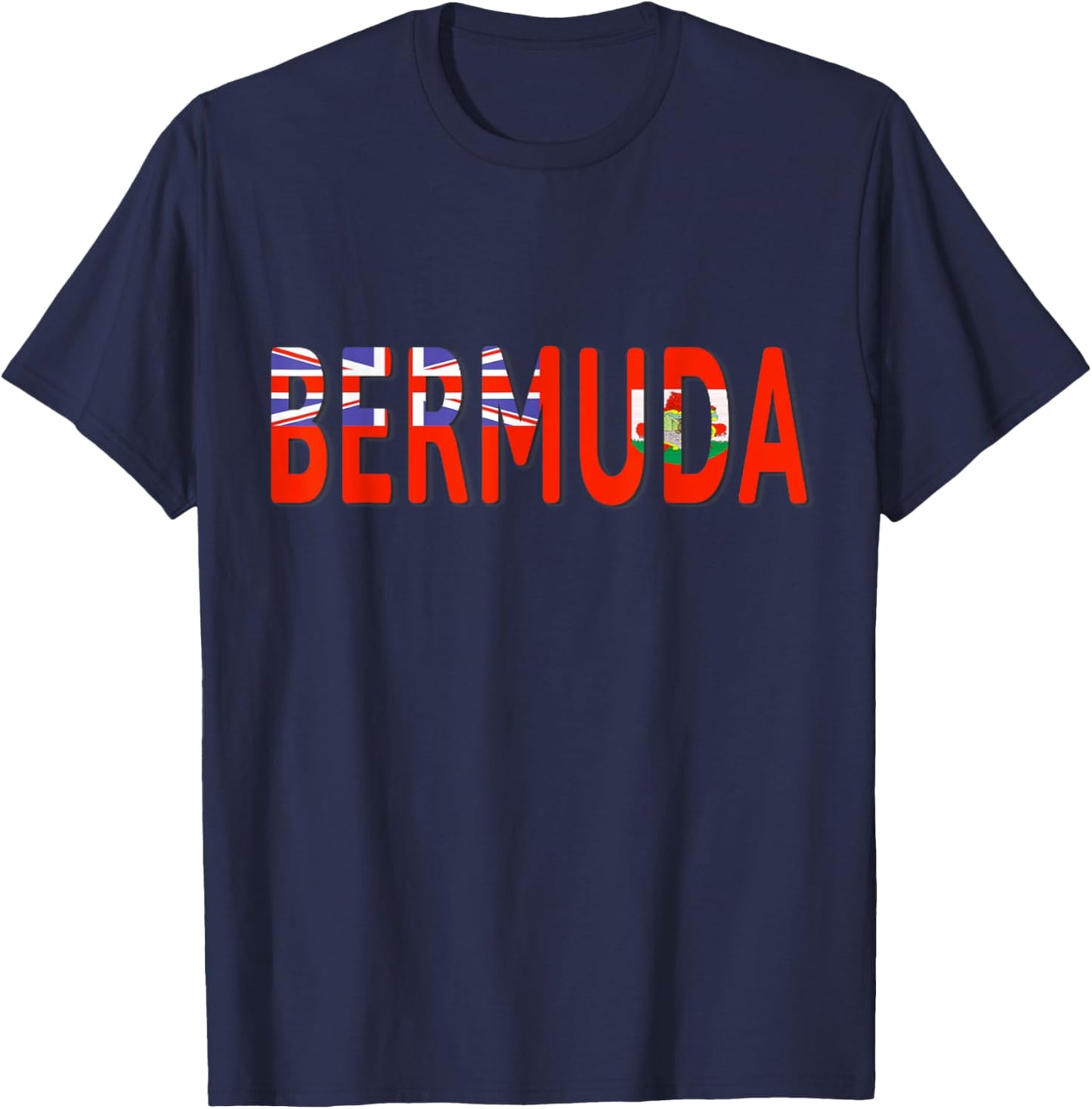 Bermuda Country Flag Colors T-Shirt - T-Shirt | Navy