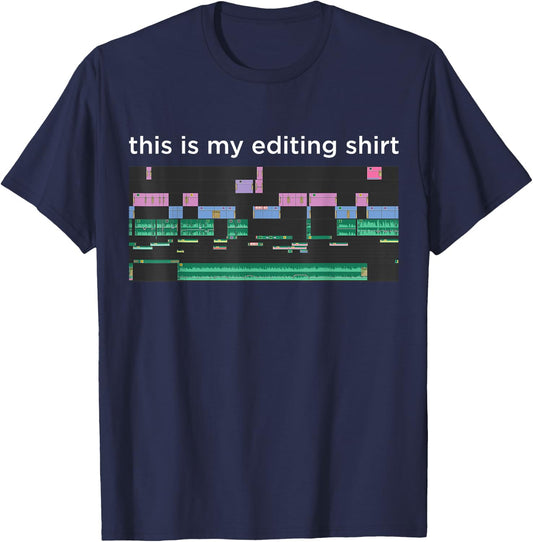 Video Editing Software Film Editor Video Editing Equipment T-Shirt - T-Shirt | Navy