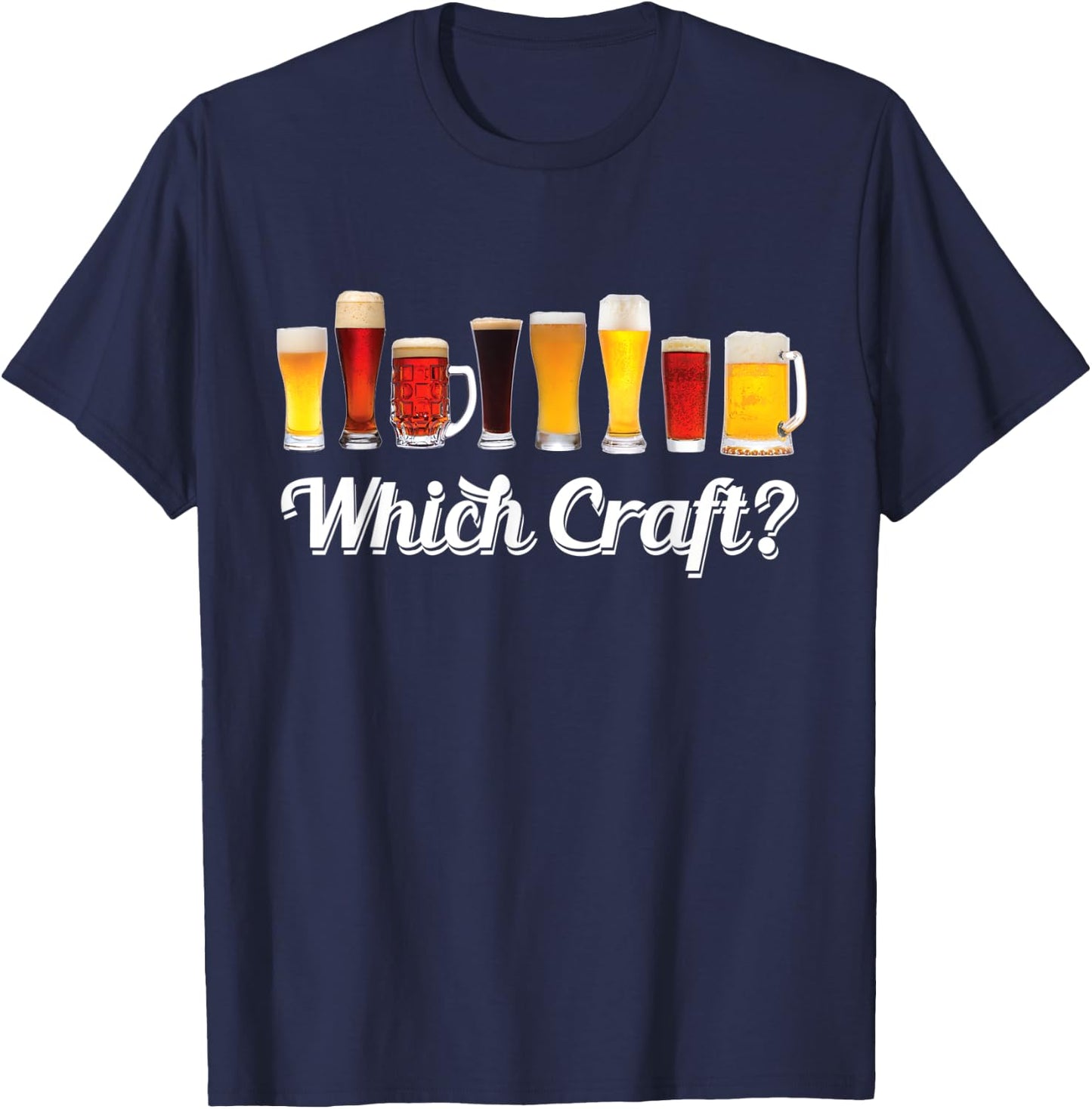 Which Craft? | Brewers Shirts | Funny Halloween Craft Beer T-Shirt - T-Shirt | Navy