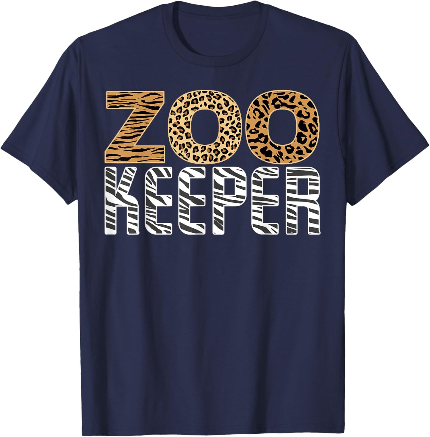 Zookeeper Costume Halloween Wildlife Zoo Keeper T-Shirt - T-Shirt | Navy