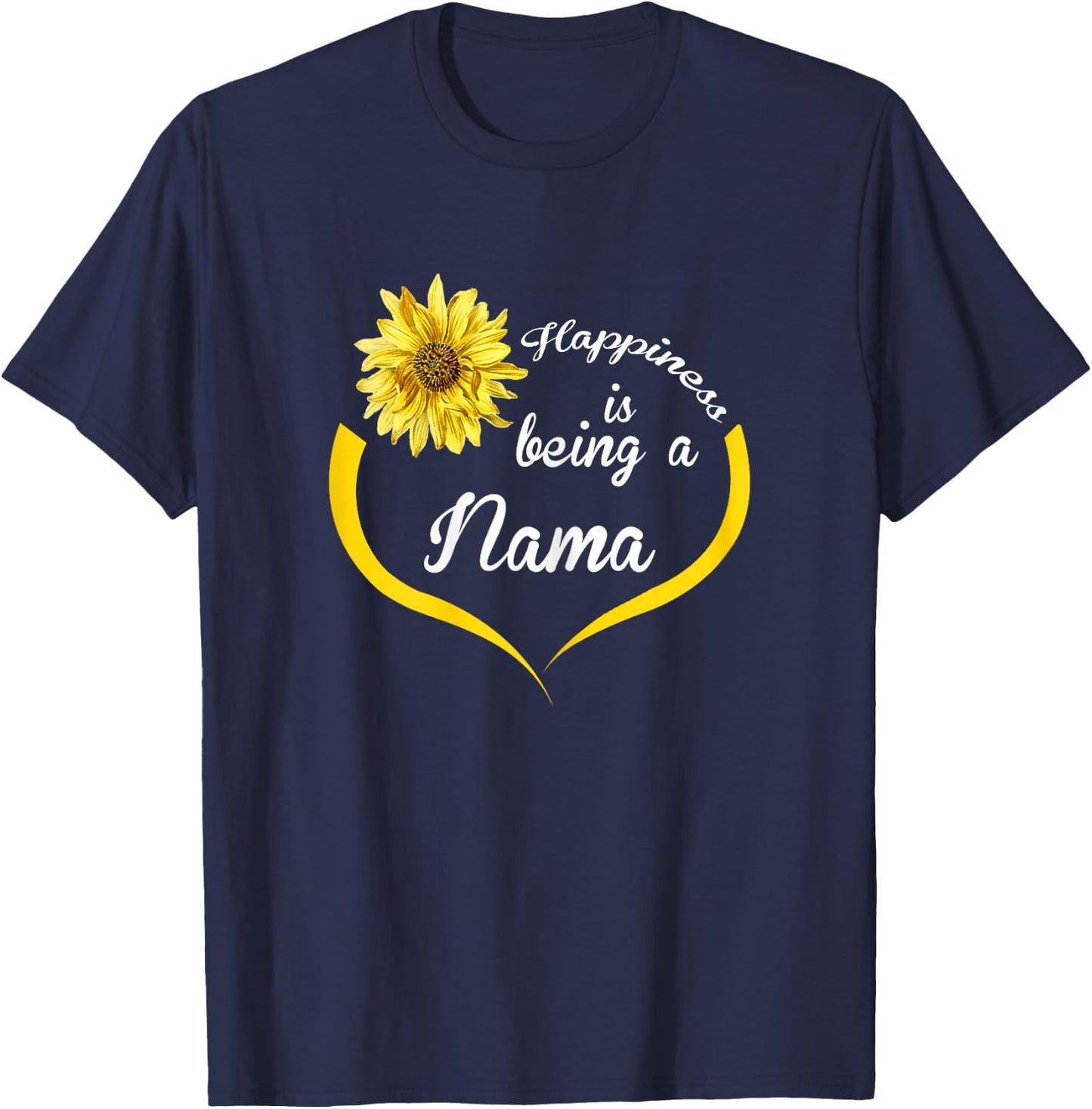 Nama Design: Happiness Is Being A Nama T-Shirt - T-Shirt | Navy