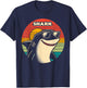 Cool Retro Shark in Sunglasses 70s 80s 90s Shark T-Shirt - T-Shirt | Navy