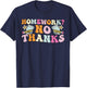 Groovy Homework No Thanks, Funny Student Back To School T-Shirt - T-Shirt | Navy