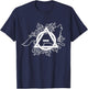 Therian Theta Delta Wolf Hound Fox Dog Furry Otherkin Men Women T-Shirt - T-Shirt | Navy