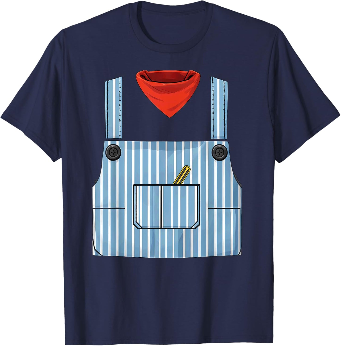 Train Engineer Conductor Halloween Costume T-Shirt - T-Shirt | Navy