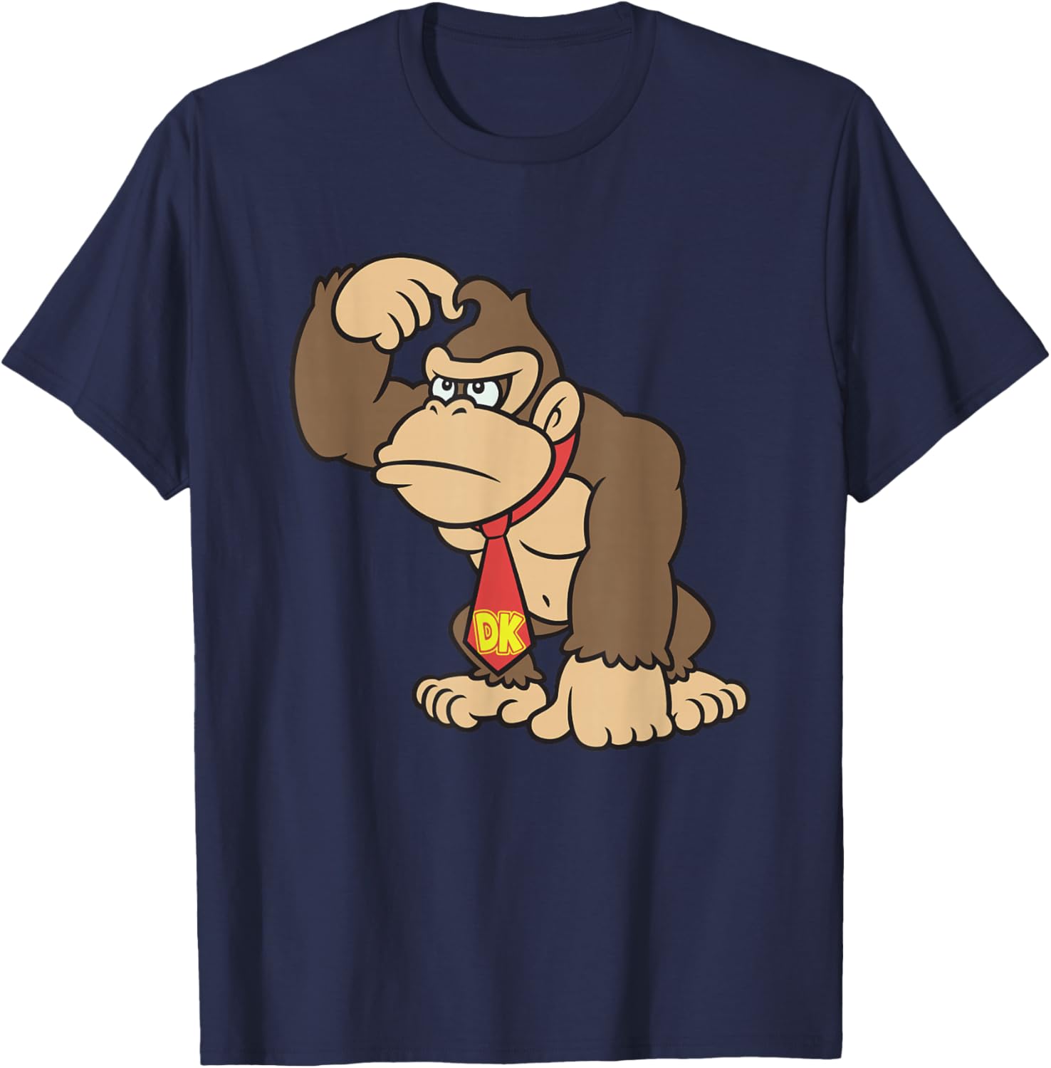 Donkey Kong Ape Thoughts Classic Nintendo Portrait T-Shirt - T-Shirt | Navy