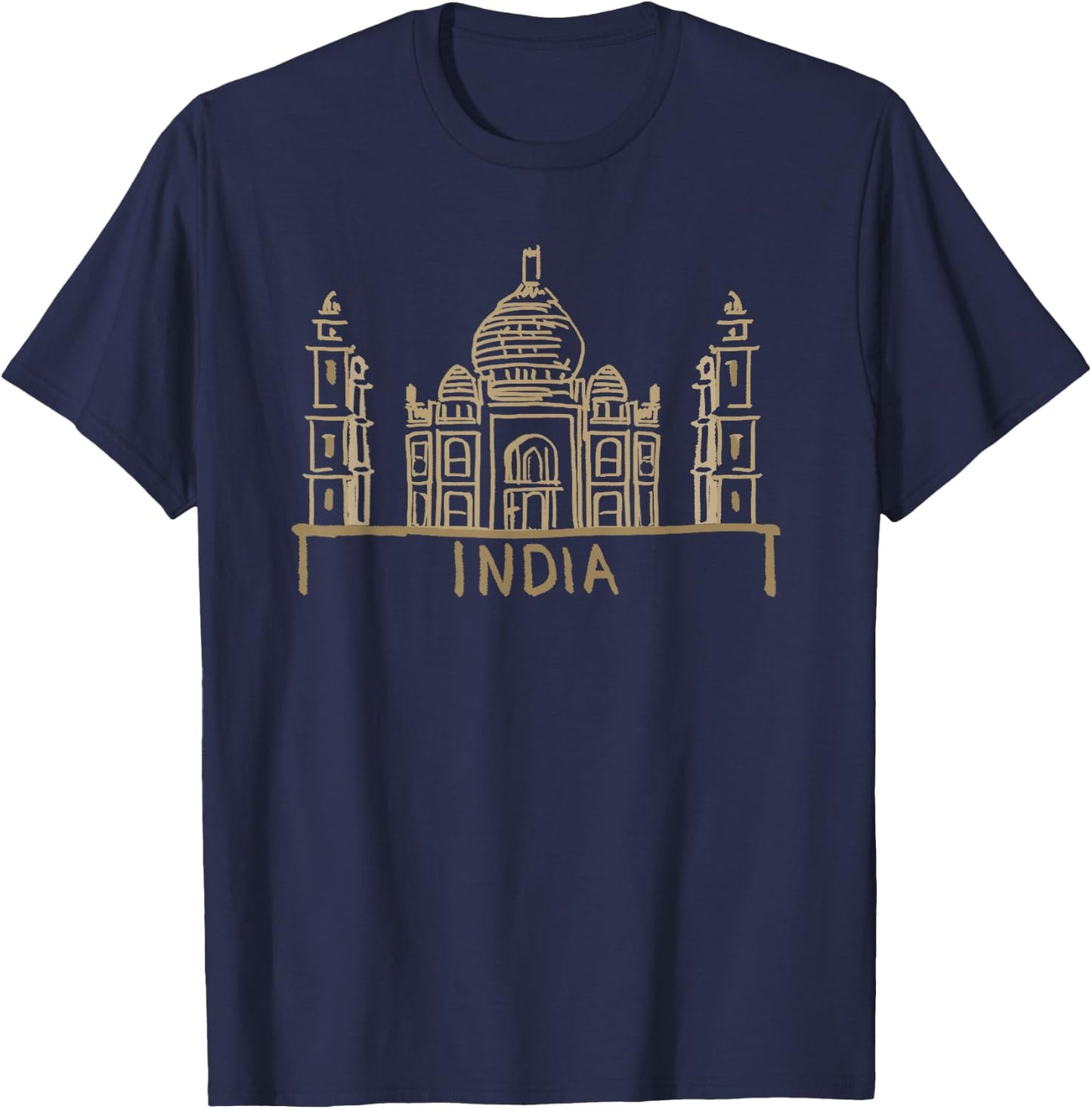 India Red Card Silhouette T-Shirt - T-Shirt | Navy