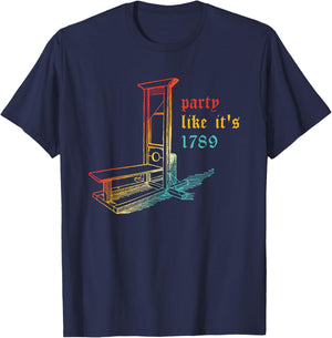 Party Like It's 1789 America History Vintage Design T-Shirt - T-Shirt | Navy