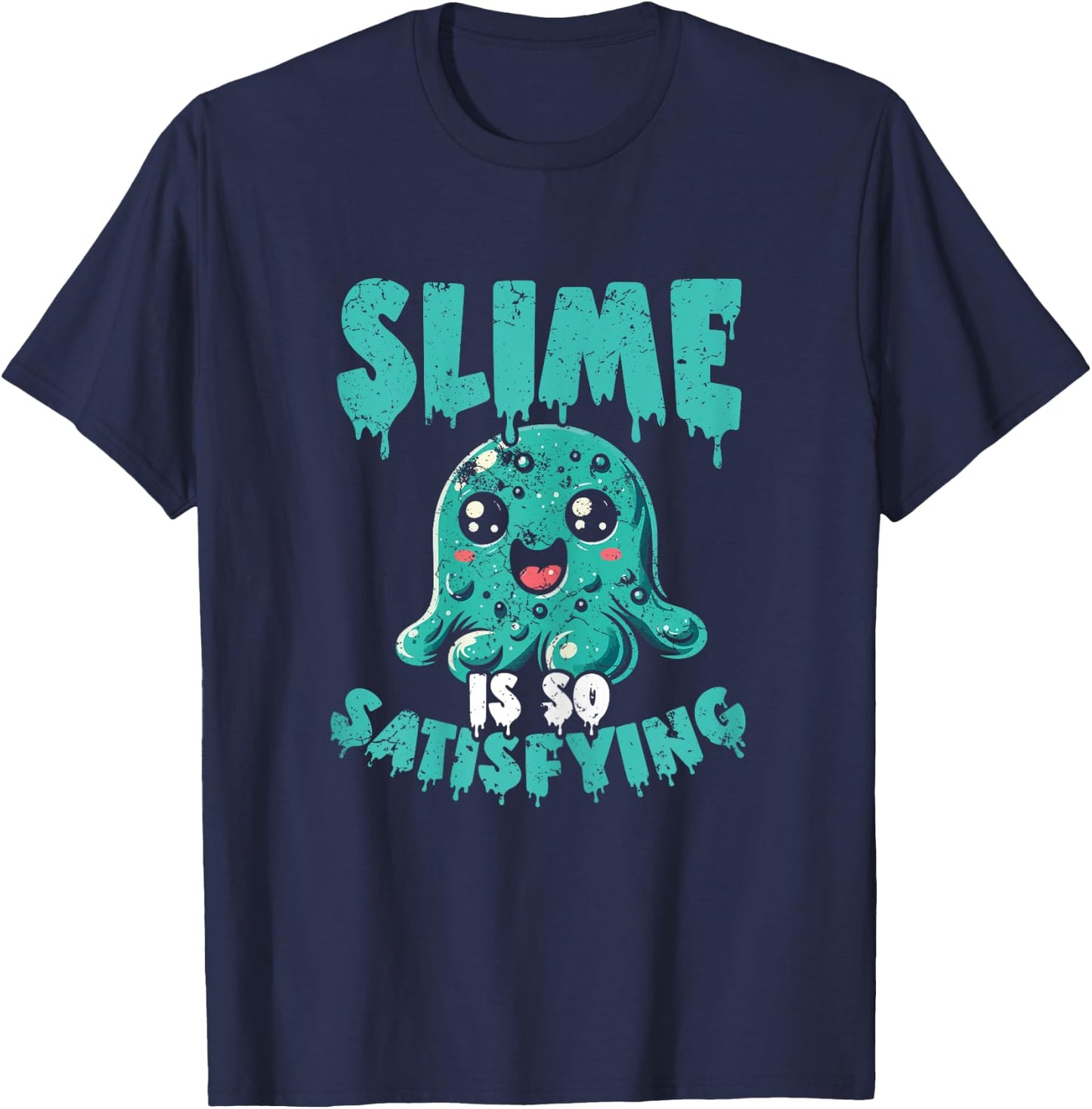 Funny Slime Gift Girls - Trendy DIY Kids Tweens Toddler T-Shirt - T-Shirt | Navy