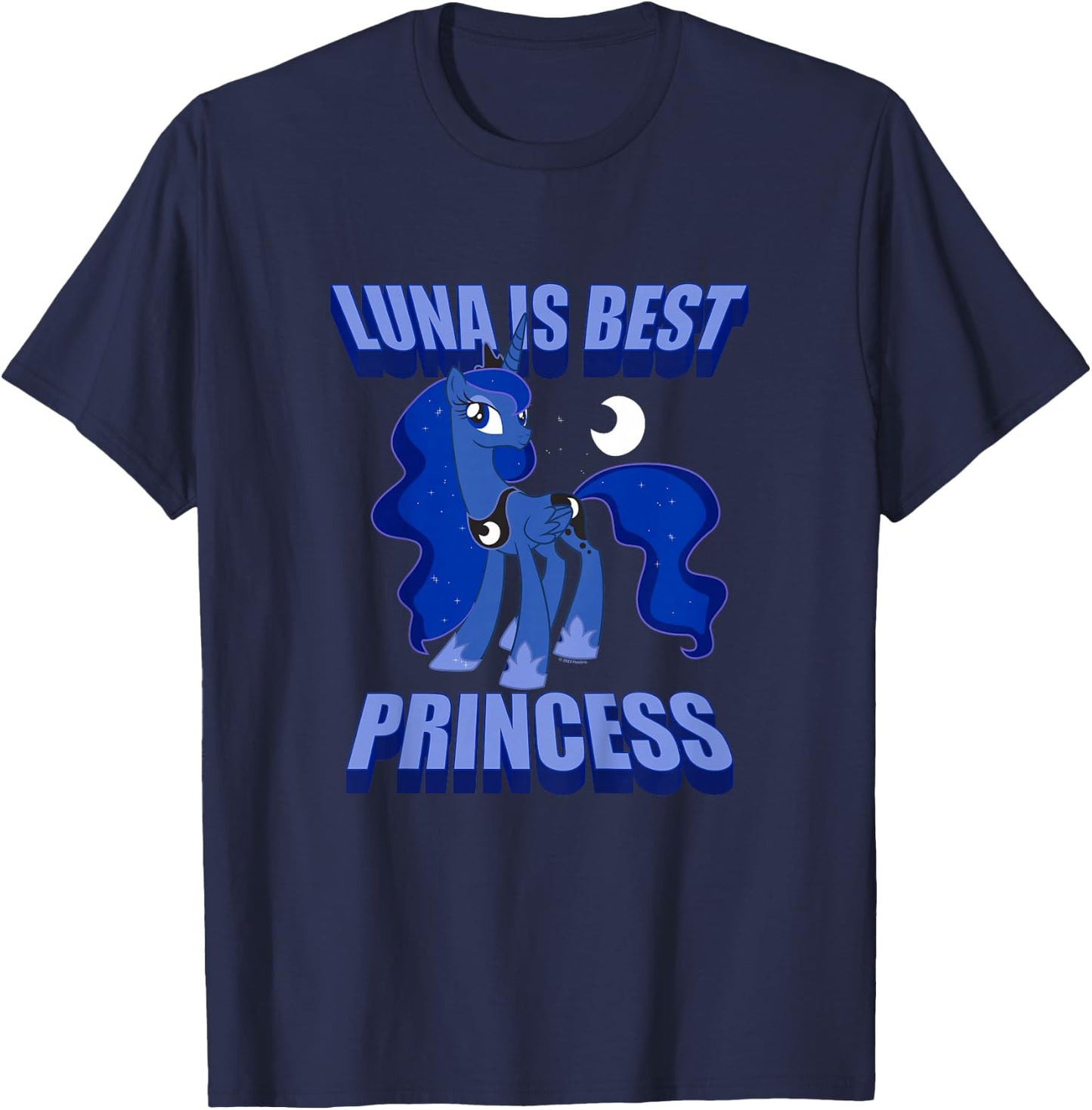 Kids My Little Pony: Friendship Is Magic Luna The Best Princess T-Shirt - T-Shirt | Navy