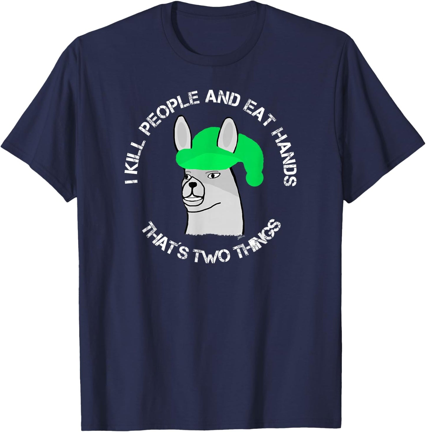 Lamas with hats Karl - that´s two things - funny Karl T-Shirt - T-Shirt | Navy