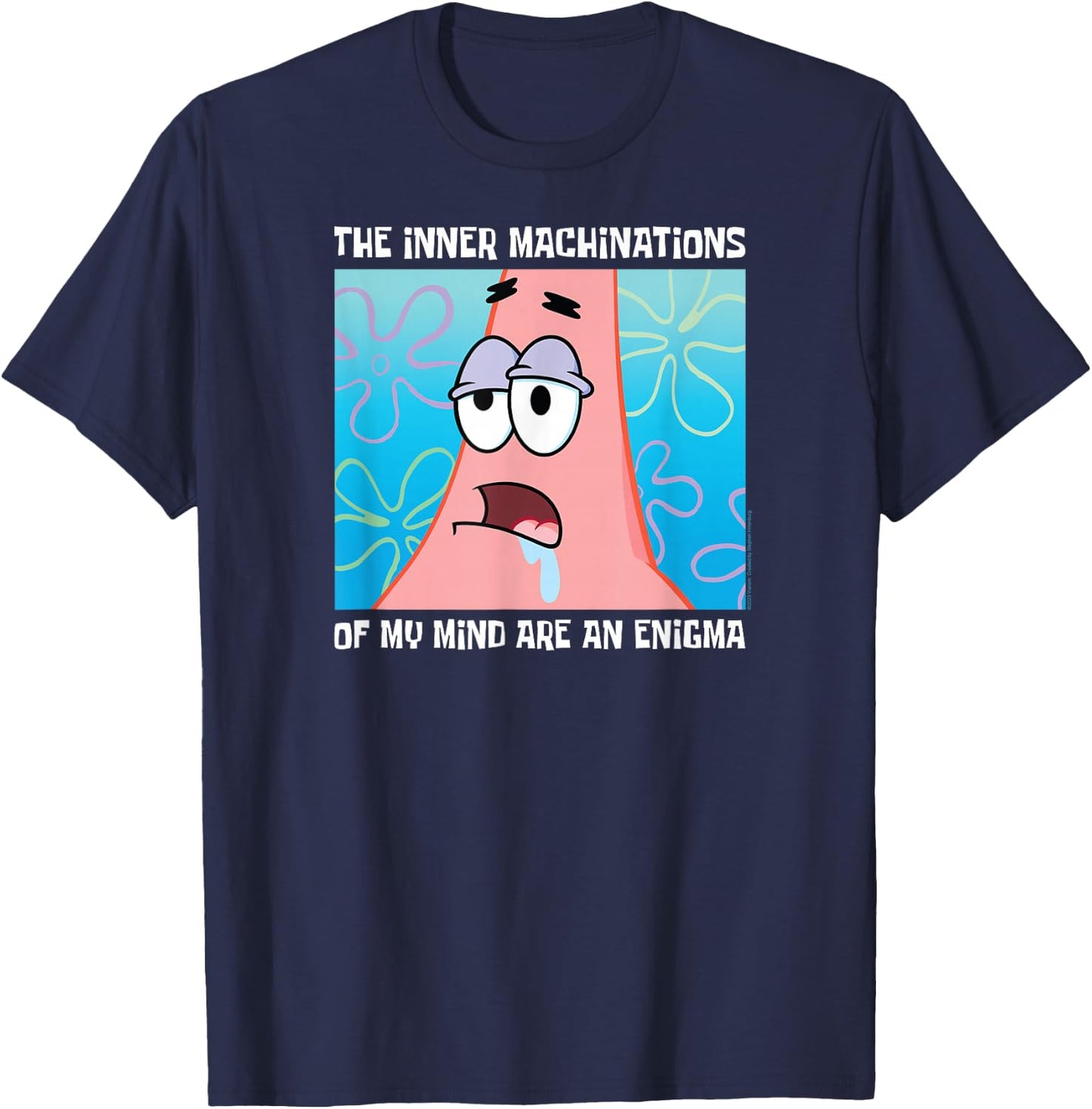 Spongebob Squarepants - Patrick Star Inner Machinations T-Shirt - T-Shirt | Navy