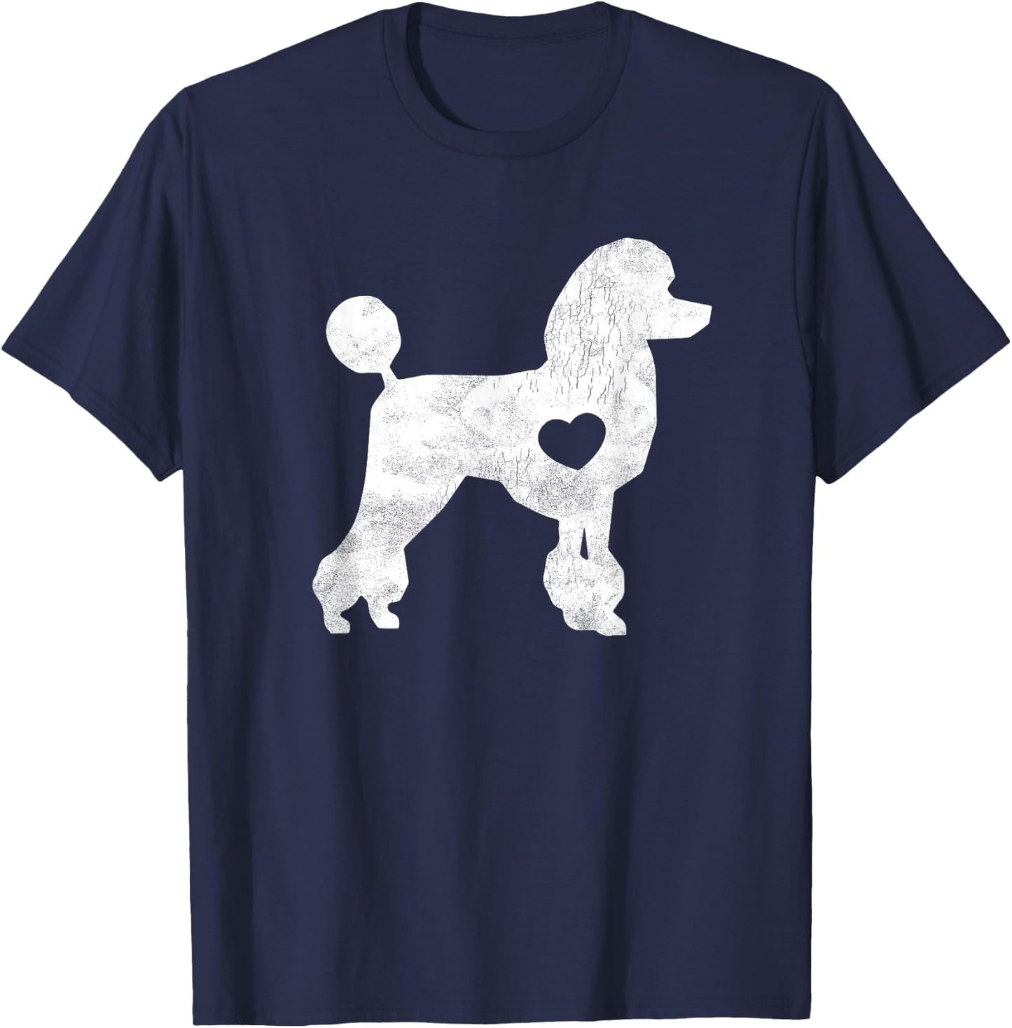I Love My Poodle Shirt Poodle Lover Gifts Dog Pet Owner Men Women Kids T-Shirt - T-Shirt | Navy
