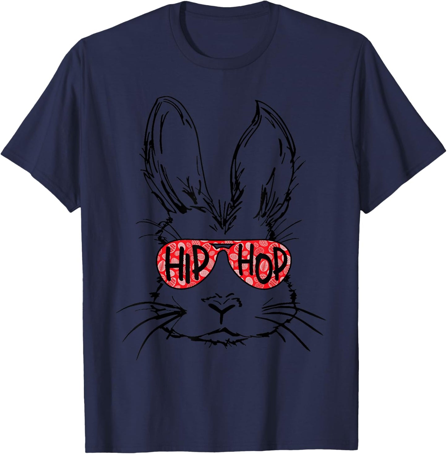 Hip Hop Easter Day, Easter for Toddler Kids, Bunny T-Shirt - T-Shirt | Navy