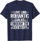Graveyard Design for a Cemetery Tour Guide T-Shirt - T-Shirt | Navy