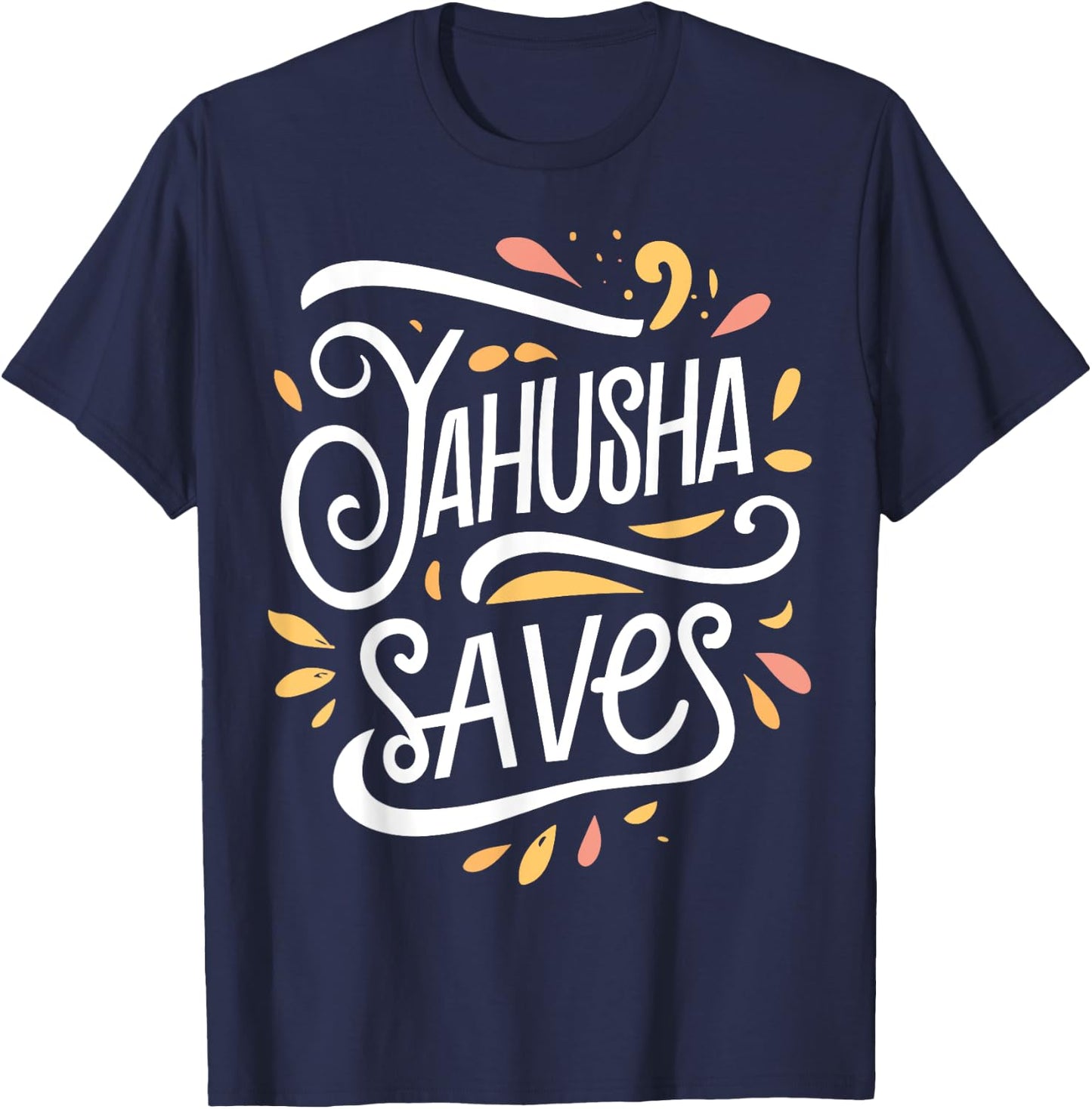 Yahusha Saves Hebrew Israelites T-Shirt - T-Shirt | Navy