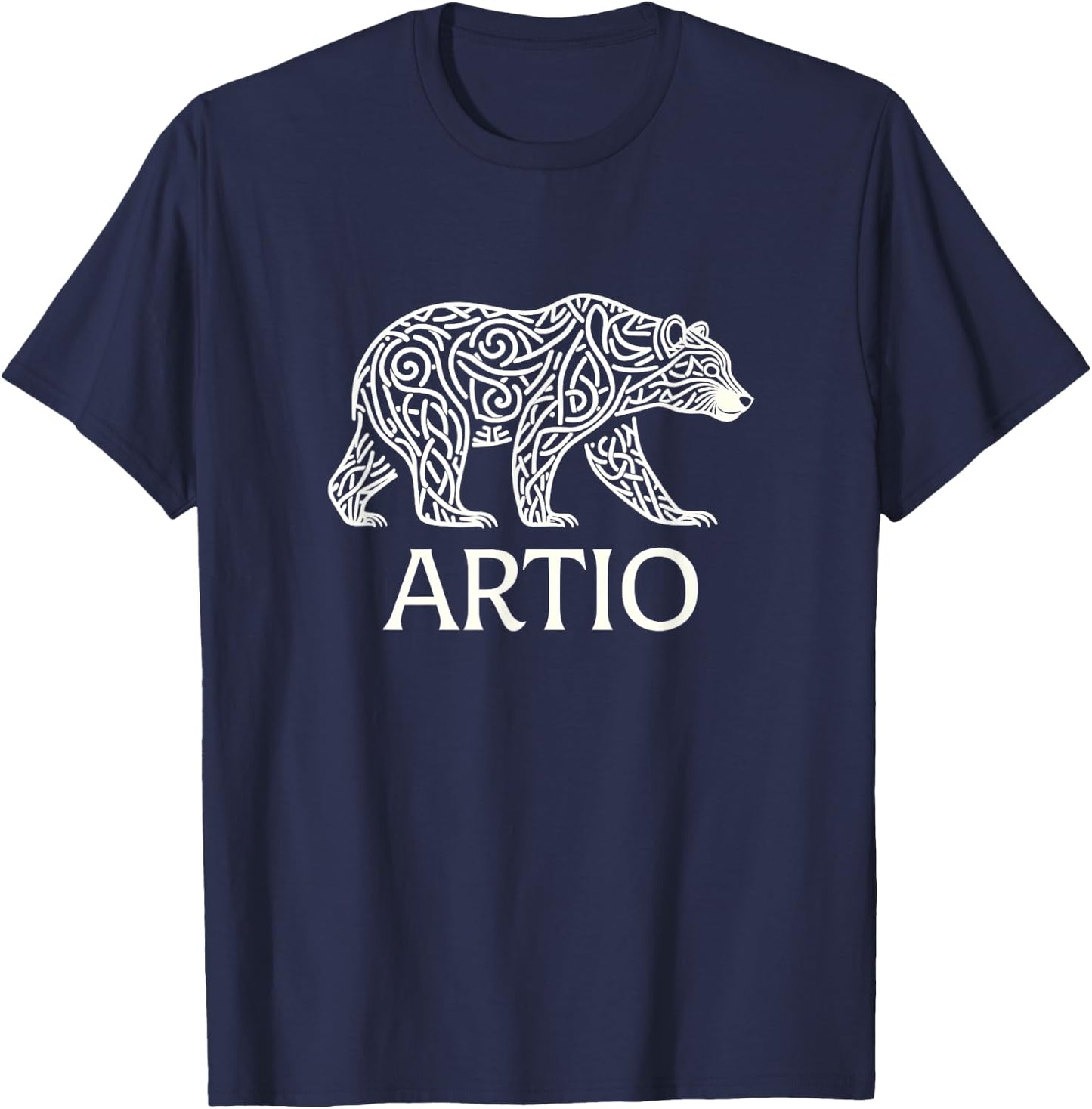Artio Celtic Bear Goddess T-Shirt - T-Shirt | Navy