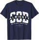 Big Bold God Almighty, King Of Kings, Lord Of Lords Emblem T-Shirt - T-Shirt | Navy