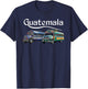 Chicken Bus Guatemala Chapin Quetzal Antigua Tikal Maya 502 T-Shirt - T-Shirt | Navy