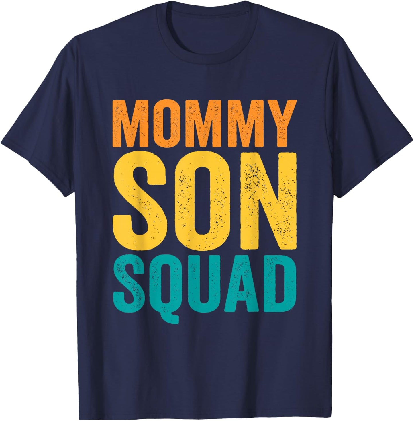 Mommy Son Squad Mother's Day Matching Mom Sons Mother Son T-Shirt - T-Shirt | Navy