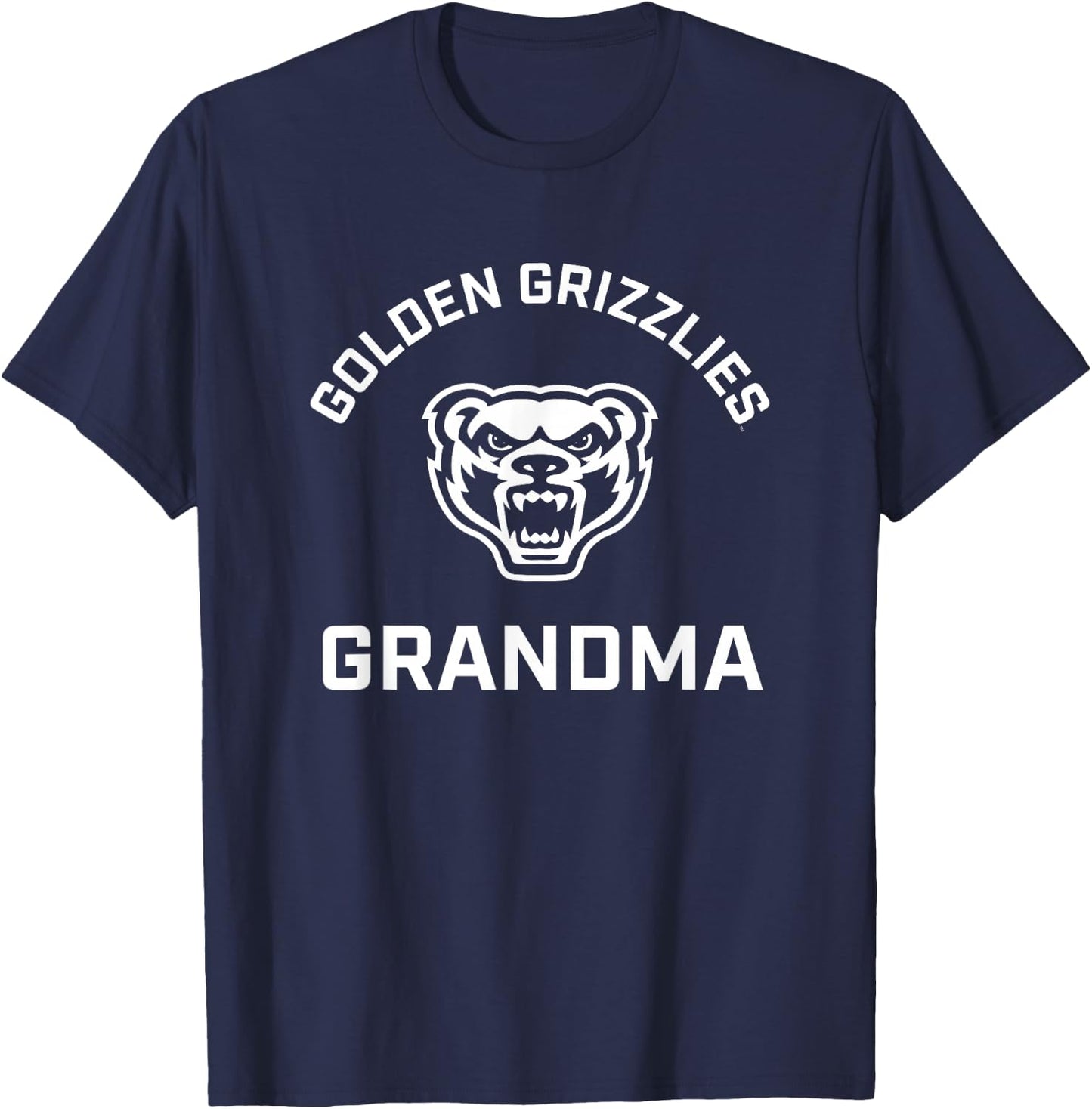 Oakland University Golden Grizzlies Arched Grandma T-Shirt - T-Shirt | Navy