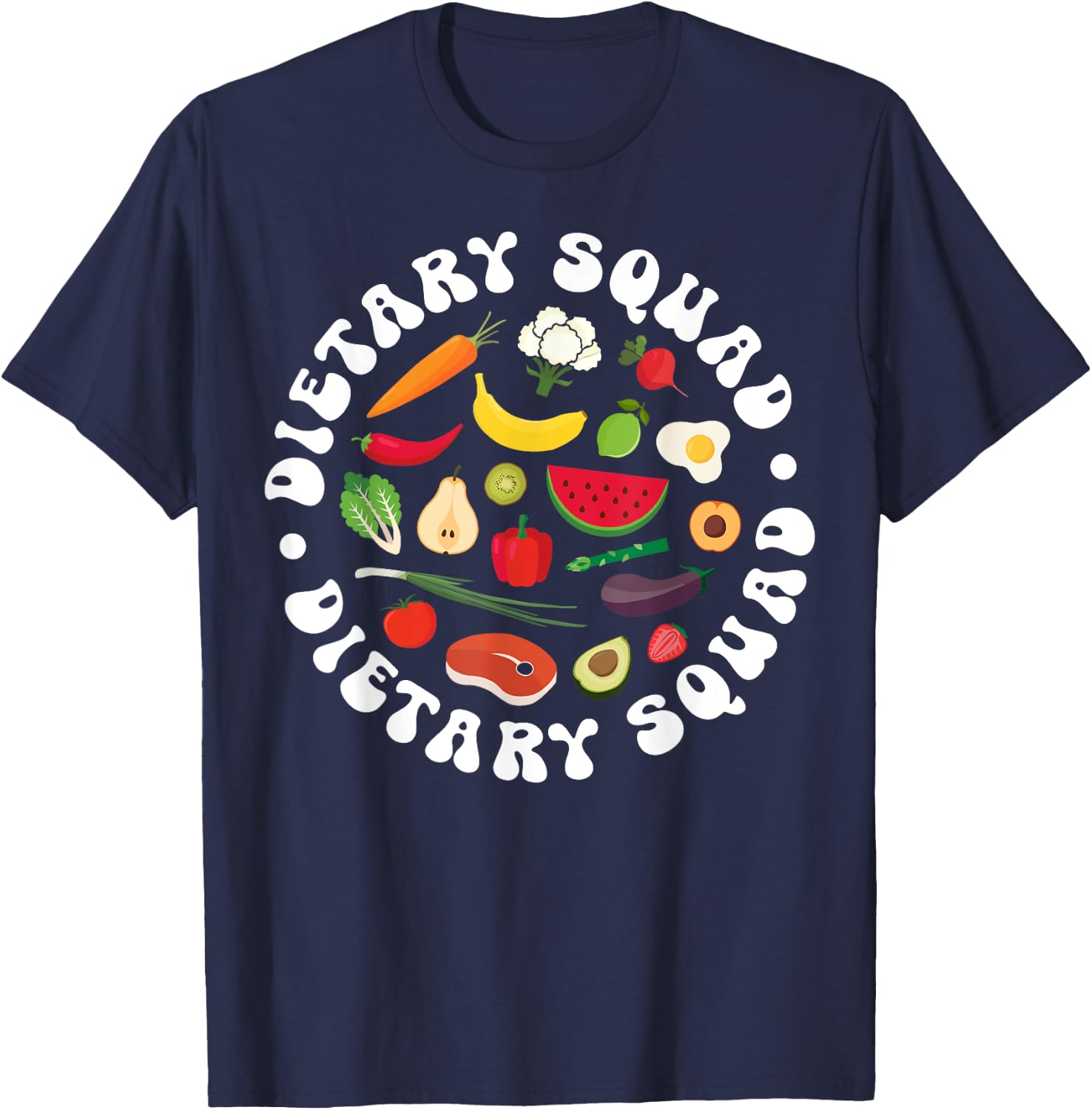 Dietary Squad Dietitian Dietary Worker T-Shirt - T-Shirt | Navy