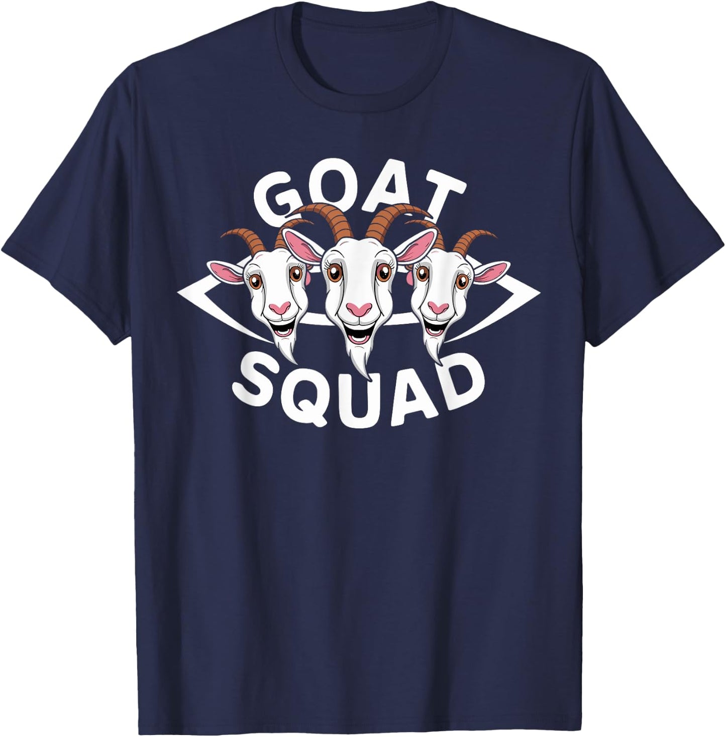 Goat Squad for Goat Lover Shirt | Cool Goat T-Shirt - T-Shirt | Navy