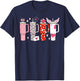 Retro Valentines Candy Heart Tumbler Inspired Girls T-Shirt - T-Shirt | Navy