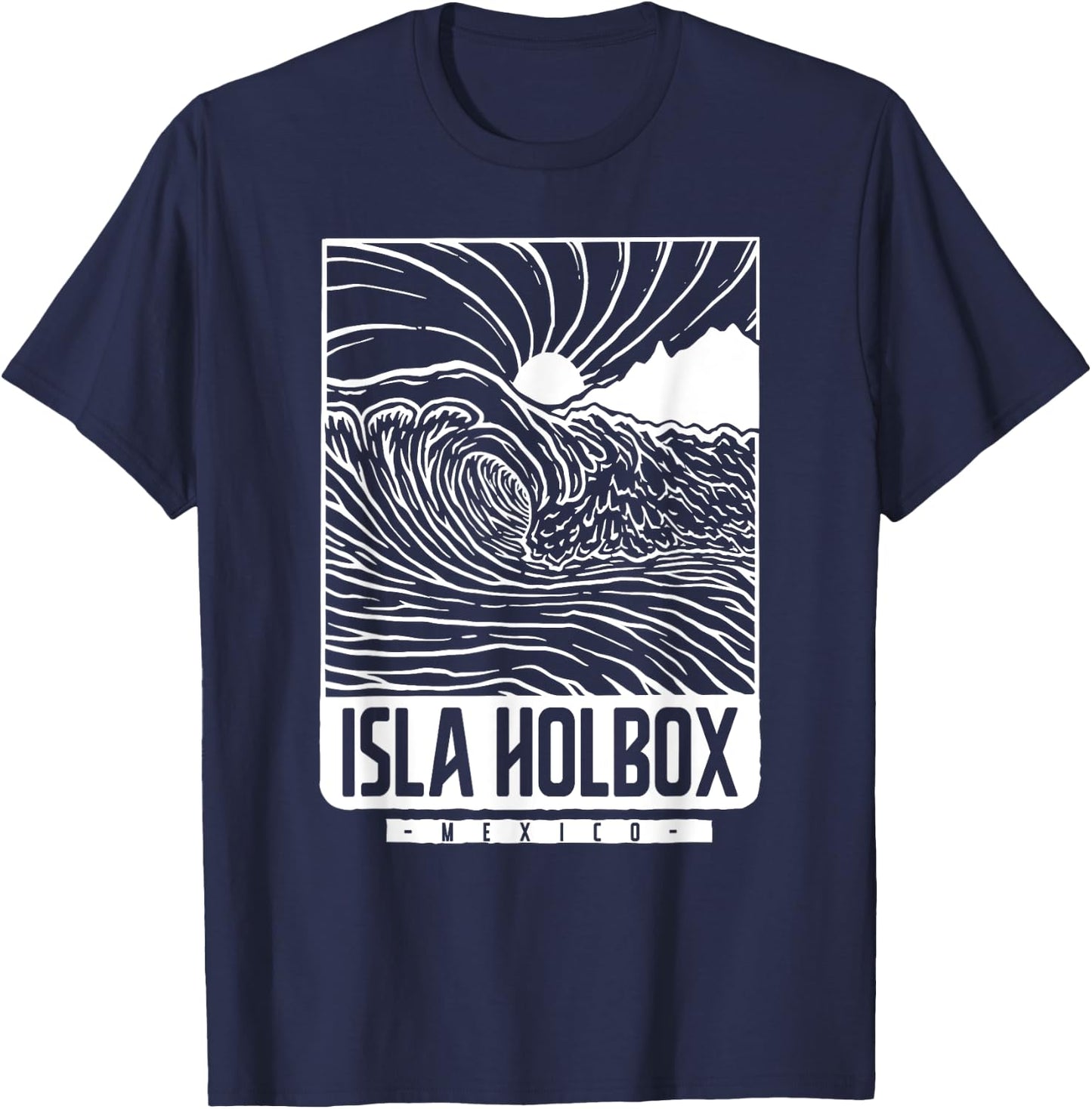 Isla Holbox Mexico T-Shirt - T-Shirt | Navy
