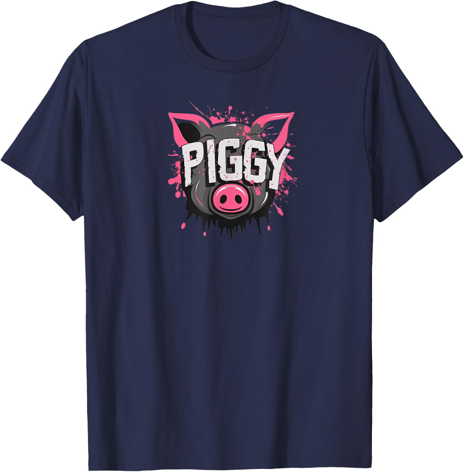Gay Piggy Daddy Bear | Nasty Pig Oink Gay Pride 2025 T-Shirt - T-Shirt | Navy