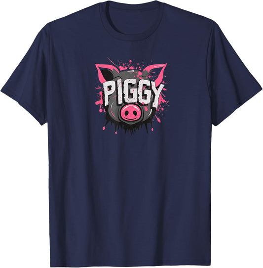 Gay Piggy Daddy Bear | Nasty Pig Oink Gay Pride 2025 T-Shirt - T-Shirt | Navy