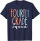 Fourth Grade Squad 4th Teacher Crew Back to School Team T-Shirt - T-Shirt | Navy