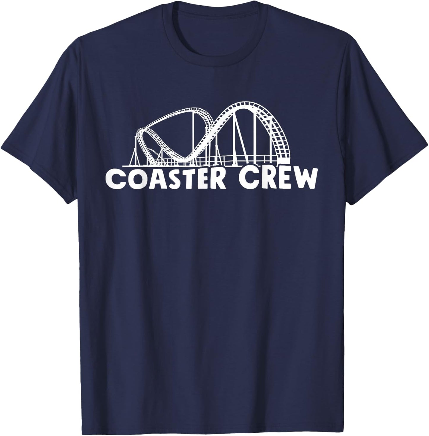 Amusement Park I Rollercoaster Crew I Roller Coaster Crew T-Shirt - T-Shirt | Navy