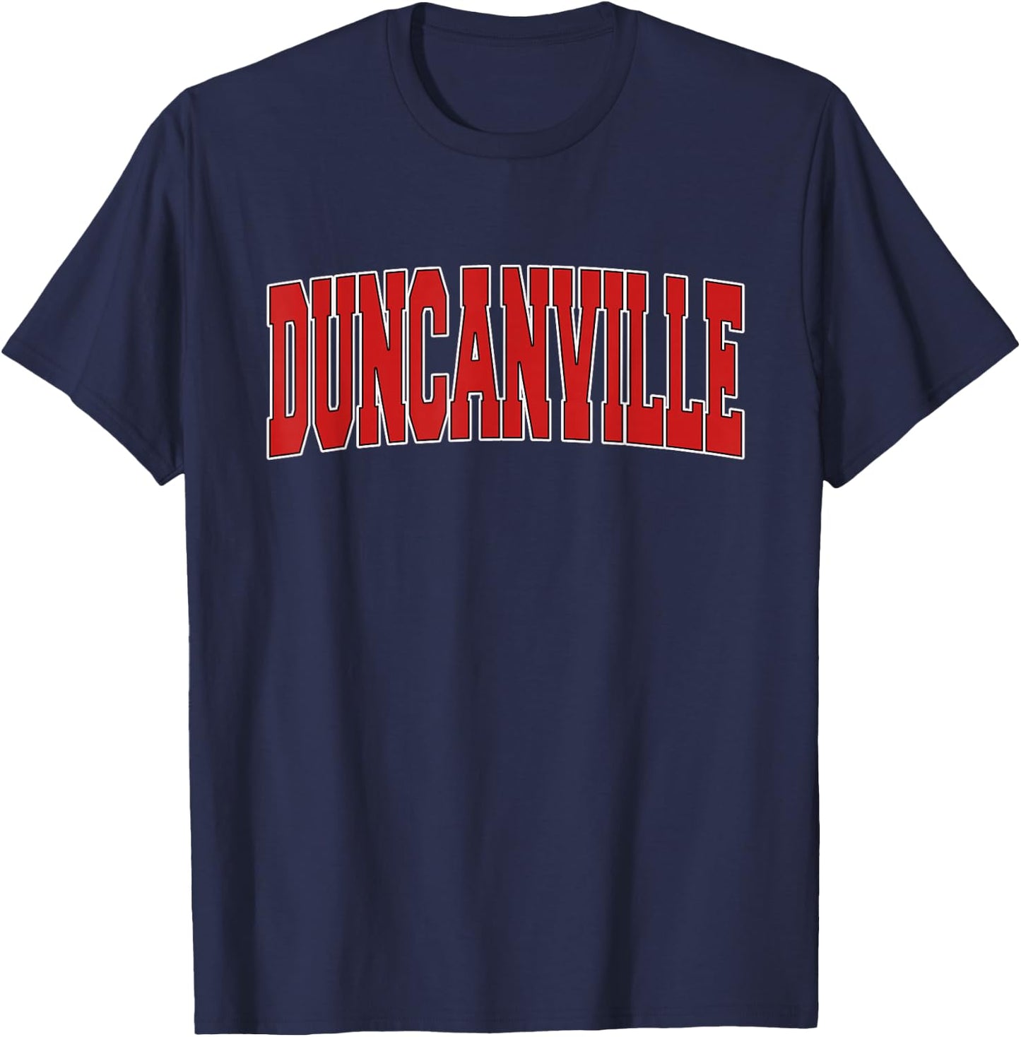 DUNCANVILLE TX TEXAS Varsity Style USA Vintage Sports T-Shirt - T-Shirt | Navy