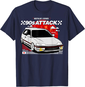 ef civic ef9 sir Japanese car T-Shirt - T-Shirt | Navy