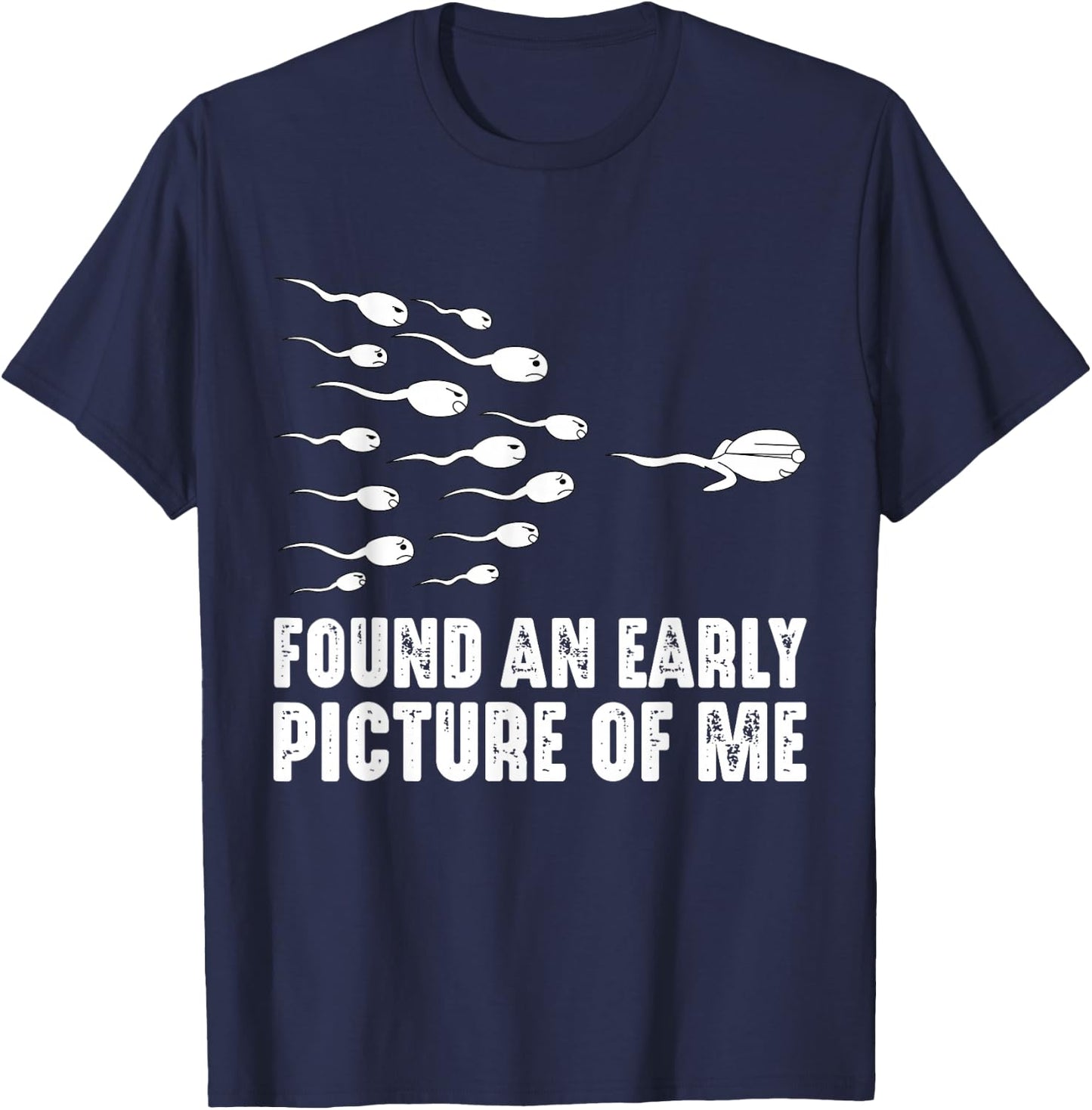 Found an early picture of me: I already was a pro as a sperm T-Shirt - T-Shirt | Navy