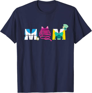Disney Alice in Wonderland Mother’s Day Birthday Best Mom T-Shirt - T-Shirt | Navy